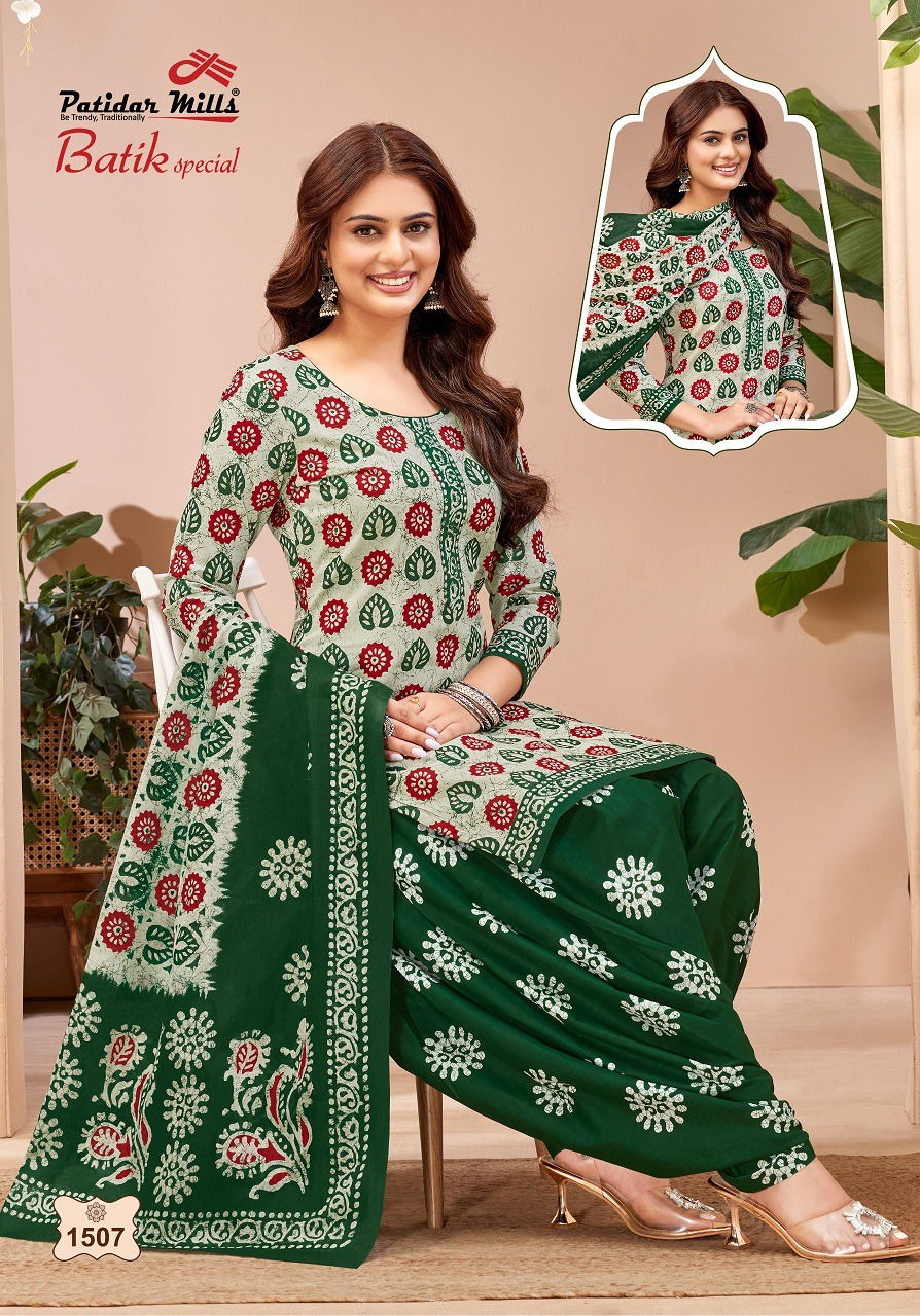 Batik Special Vol 15 By Patidar Cotton Printed Dress Material Wholesalers In Delhi